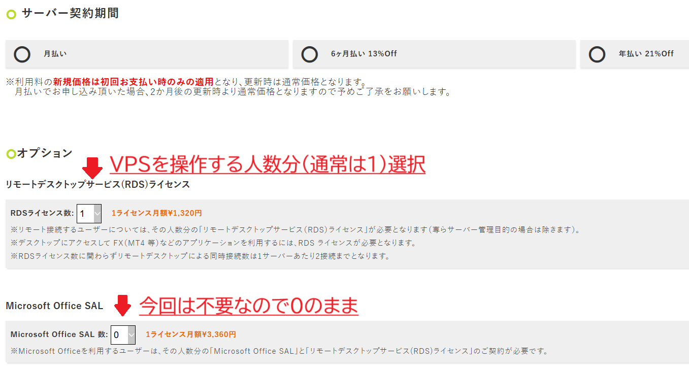 ABLENET VPS オプション