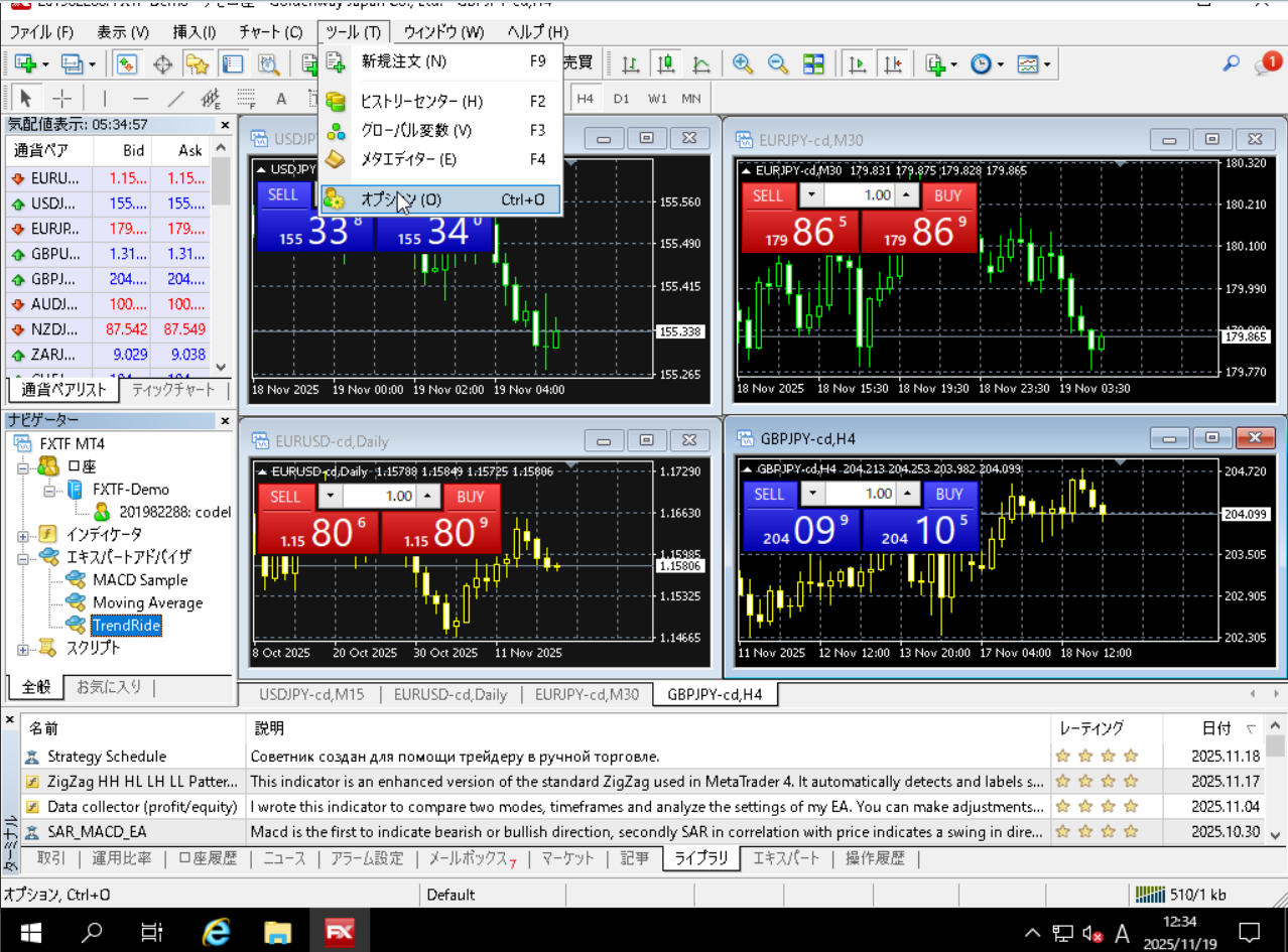 MT4 オプション画面1